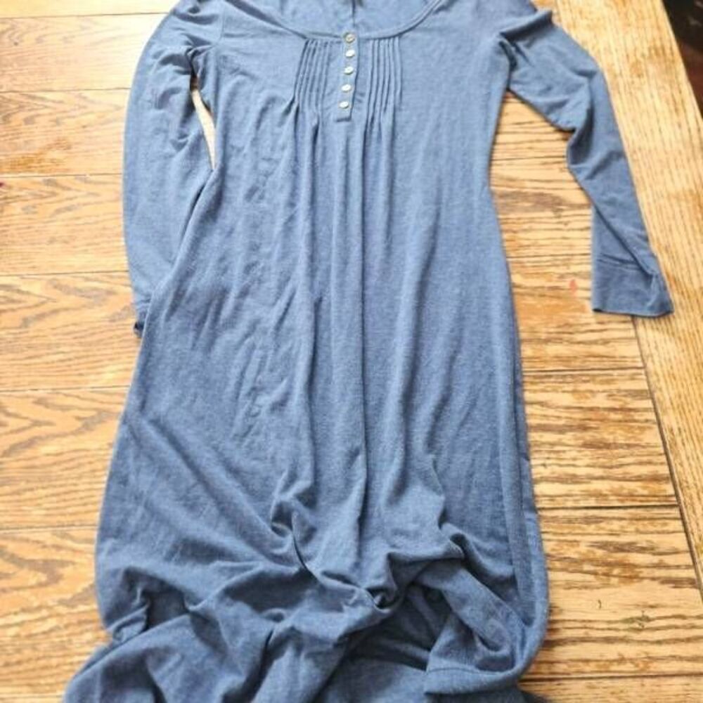 Peruvian Connection blue modal blend maxi dress sz Small